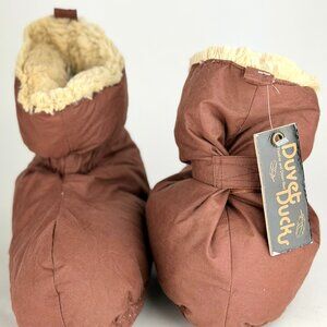NWT Duvet Ducks Feather & Down Filled Slipper Booties – Medium